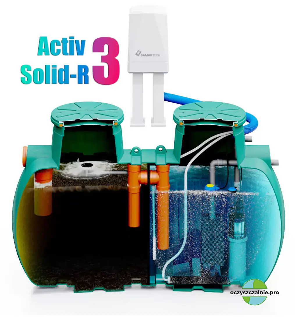 BamarTech ActivSolid–R 3 - RLM3 - 2 m3 - Oczyszczalnia biologiczna - obrazek 3